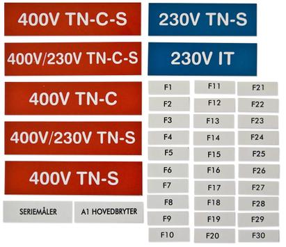Stansefabrikken Merkeskilt for sikringsskap