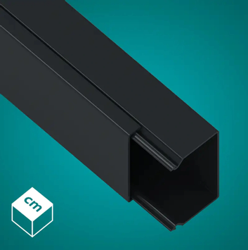 Solar Plus Kabelkanal 25X40 PVC Sort RAL 9005 2M