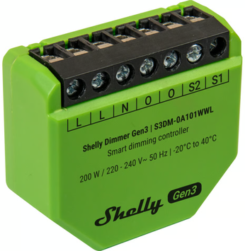 Shelly Dimmer Gen3 LED Lyskontroller med måling