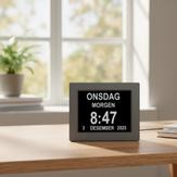 Ontario lettleselig kalenderklokke for eldre med Alzheimers,  demens -  (ONT-DC0--3)