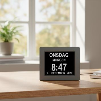 Ontario lettleselig kalenderklokke for eldre med Alzheimers,  demens -  (ONT-DC0--3)