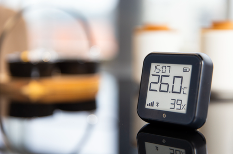 Shelly Plus H&T Wi-Fi Temp- og fuktighetsensor sort (Gen3) (3800235261545)