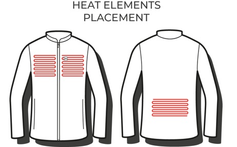 HeatX Heated Fleece Jakke Sand (HECL003SD-XL)
