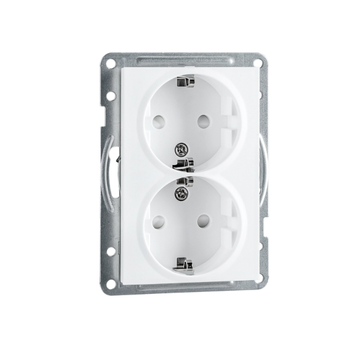 SG Stikk innfelt delt dobbel Hvit 1,5 boks