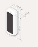 NodOn temp og fuktighet sensor m/ solcellepanel (STPH-4-1-00)