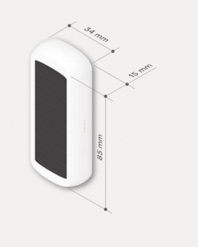 NodOn temp og fuktighet sensor m/ solcellepanel (STPH-4-1-00)