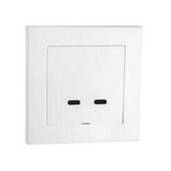 SG USB 2XC Lader 60W IF Hvit