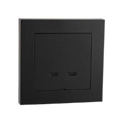 SG USB 2XC Lader 60W IF Sort