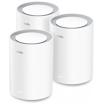 Cudy M3000 WiFi Mesh Router/nettverk - 3pk