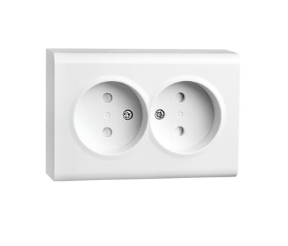 SG Stikk PV Hvit Dobbel uten jord