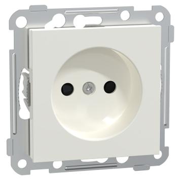 ELKO Enkel stikkontakt RS u/jord og hurtigklemme PH