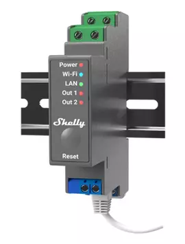 Shelly Pro 2 DIN Strømbryter Wi-Fi