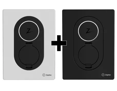 Zaptec Zaptec Go Sky Hvit + Asfalt sort frontdeksel