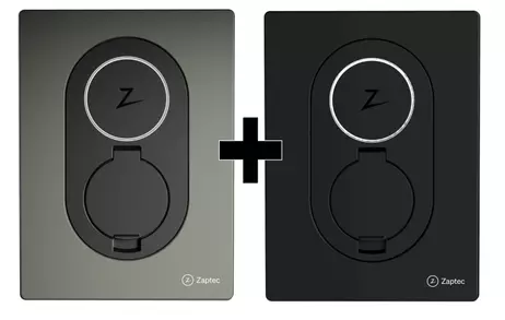 Zaptec Zaptec Go Mose Grønn + Asfalt sort frontdeksel