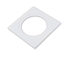 Etman Etled Deco Ramme 1 Hull Hvit firkant