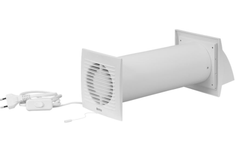 Europlast Ventilasjon m/ varmegjenvinning E-EXTRA EER100WP m/ kabel og bryter