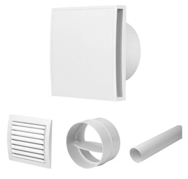 Europlast komplett viftepakke m/timer&fuktstyring