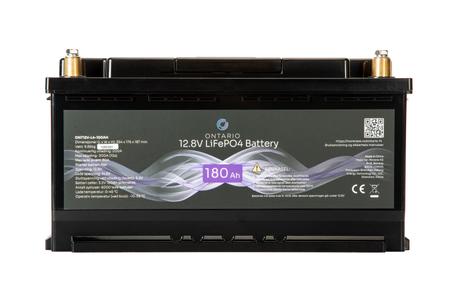Ontario L4 fritidsbatteri 12.8V 180Ah LifePO4 354x175x188mm