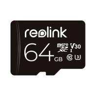 Reolink 64GB microSD-kort for overvåkningskameraer UHS-I, U3, V30, A2, inkludert SD-adapter