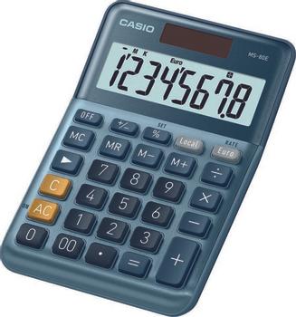 CASIO MS-80E pöytälaskin 8-num. valokenno/ paristo (1012494)