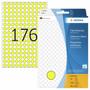 HERMA 2211 etiketti keltainen 8mm permanent 5632 tarraa/32ark
