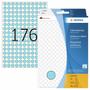 HERMA 2213 etiketti sininen 8mm permanent 5632 tarraa/32ark