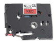 BROTHER Original TZ431 Sort tekst / Rød tape 12 mm x 8 m tape - Brother