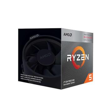 AMD Ryzen 5 3400G Processor Socket-AM4,  3.7GHz, inkl kylare (YD3400C5FHBOX)