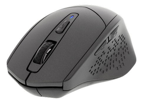 DELTACO MS-901 tyst Bluetooth-mus,  800-1600 DPI, 4 knappar, mörk grå (MS-901)