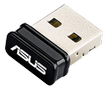 ASUS USB-N10 NANO - Nätverksadapter - USB 2.0 - 802.11b / g / n - Svart