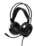 DELTACO GAMING headset, 50mm element, LED, funkar med Xbox och Playstation, svart