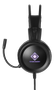 DELTACO GAMING headset, 50mm element, LED, funkar med Xbox och Playstation,  svart (GAM-105)