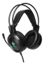 DELTACO GAMING headset, 50mm element, LED, funkar med Xbox och Playstation,  svart (GAM-105)