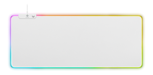 DELTACO GAMING WMP90, RGB Mousepad, Vit (GAM-079-W)