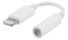 APPLE Lightning till 3,5mm-adapter för hörlurar/headset, vit