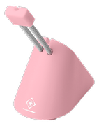 DELTACO GAMING Mouse Bungee, utdragbar arm, passar alla kabelbundna möss, rosa/ silver (GAM-044-P)
