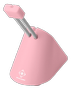 DELTACO GAMING Mouse Bungee, utdragbar arm, passar alla kabelbundna möss, rosa/ silver