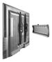 DELTACO Tiltbart väggfäste för TV/skärm, 32-55", max 40kg, VESA 200x200-400x400,  slim, vattenpass (ARM-1101)