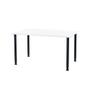 Furniture Trade International Oporto Futura kantinebord, 130x80 cm, sort - Hvid