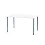 Furniture Trade International Oporto Futura kantinebord, 130x80 cm, alu - Hvid