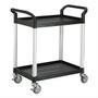 Furniture Trade International Smalt rullebord med 2 hylder - Sort