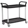 Furniture Trade International Rullebord med 2 hylder - Sort