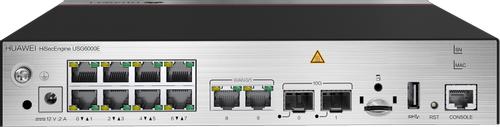 HUAWEI USG6530E AC Host(10*GE RJ45+2*10GE SFP+, 1*Adapter) (02352QVD-002)