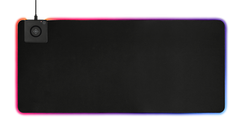 DELTACO DMP320 Gaming RGB Musemåtte med trådløs QI opladning, (900x400x4mm)
