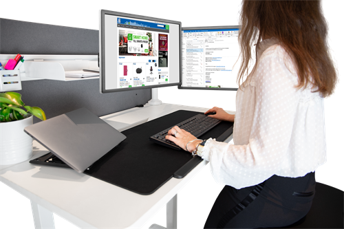 DELTACO Musemåtte med trådløs QI opladning,  (900x400x4mm) (DELC-0100)