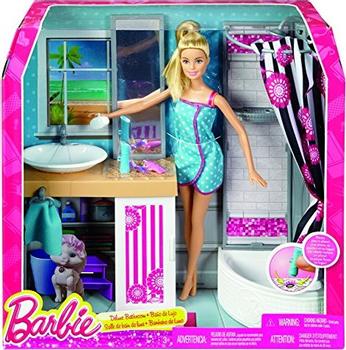 MATTEL Barbie Deluxe Badeværelse m/ Dukke (887961053661)