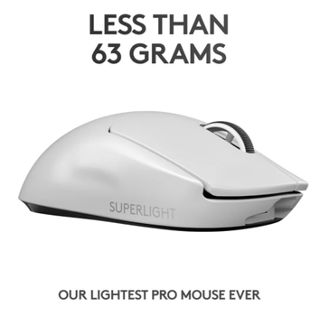 LOGITECH G PRO X Superlight Wireless Gaming Mouse - Hvid (910-005943)