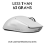 LOGITECH G PRO X Superlight Wireless Gaming Mouse - Hvid (910-005943)