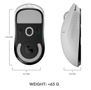 LOGITECH G PRO X Superlight Wireless Gaming Mouse - Hvid (910-005943)