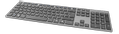 DELTACO Trådløst Slim Office Tastatur - low-profile - aluminum - nordisk (TB-802)